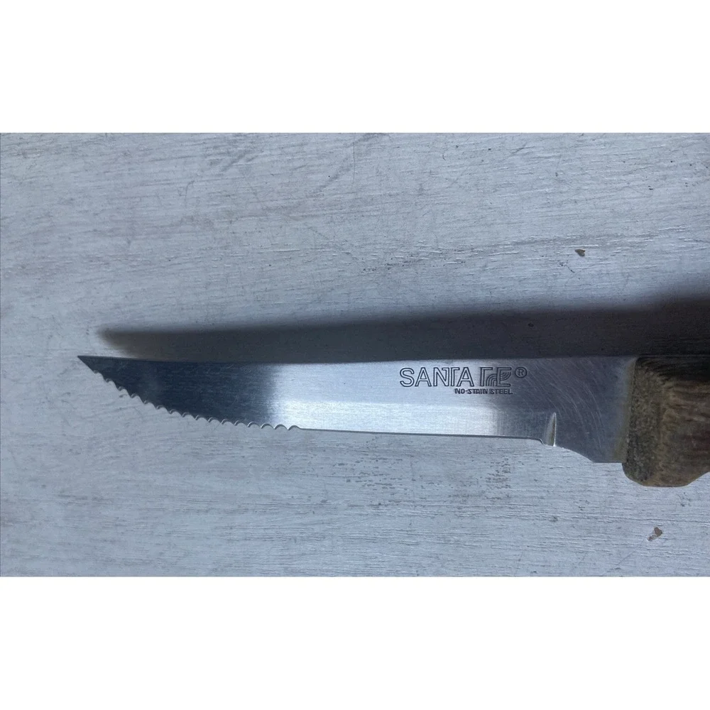 Santa Fe Vintage No-stain Steel Knife with Wood‎ Handle